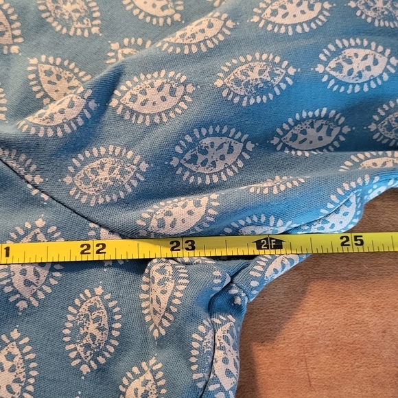 L.L. Bean Supma Cotton Printed 3/4 Sleeve Top - Picture 6 of 6